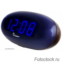 Настольные кварцевые часы с будильником ГРАНАТ/Granat С-0977-Син.