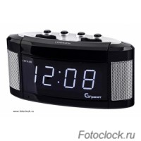 Настольные кварцевые часы с будильником ГРАНАТ/Granat С-1238-Р(Бел)