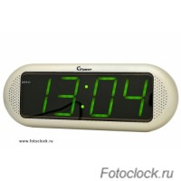 Настольные кварцевые часы с будильником ГРАНАТ/Granat С-1816-Зел.