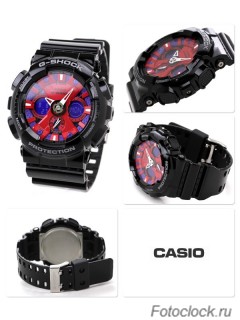 Ремешок для часов Casio GA-120B-1, GA-110HC-1, GD-100HC-1 глянцевый