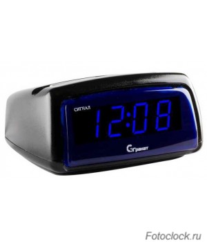 Настольные кварцевые часы с будильником ГРАНАТ/Granat С-1222-Син.
