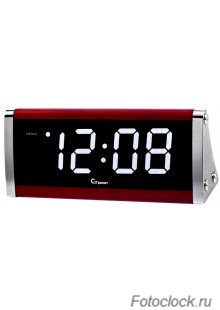 Настольные кварцевые часы с будильником ГРАНАТ/Granat С-1812-Р(Бел)