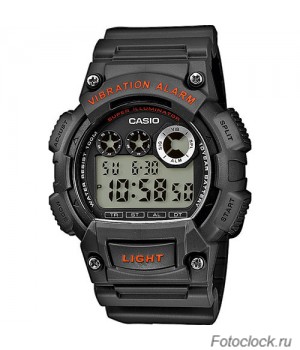Ремешок для часов Casio W-735H (темно-серый) (10437939)