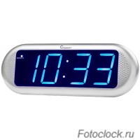 Настольные кварцевые часы с будильником ГРАНАТ/Granat С-1816-Син.
