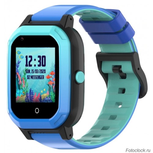 GPS часы SMARUS kids KW2 синие (4G, GPS, виброзвонок, видеозвонок)