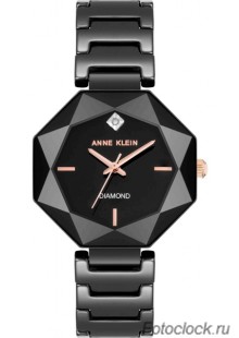 Женские наручные fashion часы Anne Klein 5064BKBK / 5064 BKBK